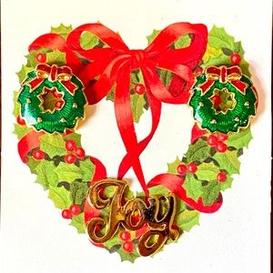 Vintage AVON Joy and Holly Pierced Earrings